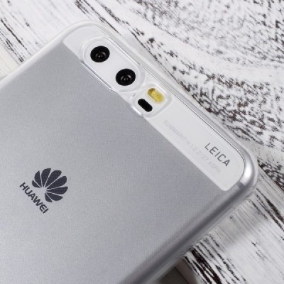 Huawei P10 Plus skaidrus (permatomas) kieto silikono TPU ploniausias pasaulyje bespalvis dėklas / Priedai.lt
