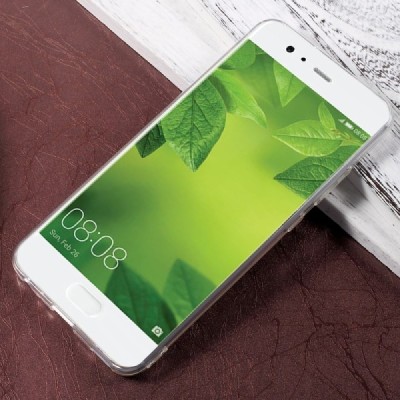 Huawei P10 Plus skaidrus (permatomas) kieto silikono TPU ploniausias pasaulyje bespalvis dėklas / Priedai.lt