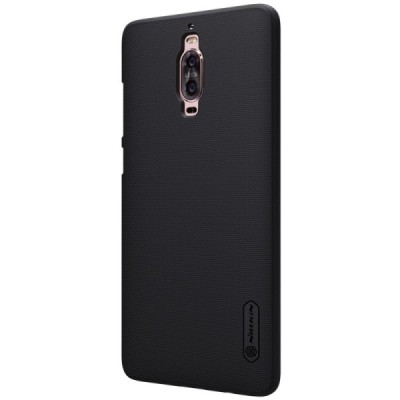 Huawei Mate 9 Pro Nillkin Frosted Shield juodas plastikinis dėklas + apsauginė ekrano plėvelė / Priedai.lt