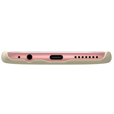 Huawei Mate 9 Pro Nillkin Frosted Shield auksinis plastikinis dėklas + apsauginė ekrano plėvelė / Priedai.lt