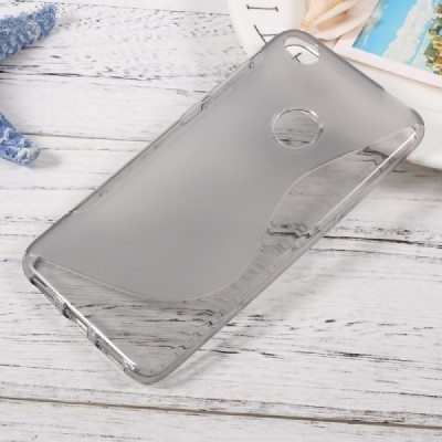 Huawei P9 Lite 2017 (Huawei P8 Lite 2017) kieto silikono TPU skaidrus (permatomas) pilkas dėklas - nugarėlė / Priedai.lt