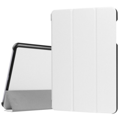 Asus ZenPad 3S 10 (Z500KL) atverčiamas baltas odinis dėklas - knygutė / Priedai.lt