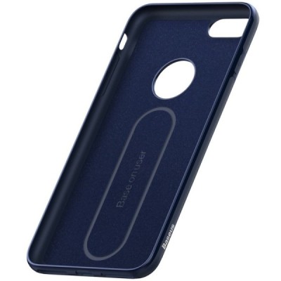 Apple iPhone 7 (iPhone 8) Baseus Mystery tamsiai mėlynas dėklas su integruotu magnetu / Priedai.lt