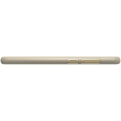 Huawei P10 Lite Nillkin Frosted Shield auksinis plastikinis dėklas + apsauginė ekrano plėvelė / Priedai.lt