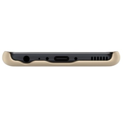Huawei P10 Plus Nillkin Frosted Shield auksinis plastikinis dėklas + apsauginė ekrano plėvelė / Priedai.lt