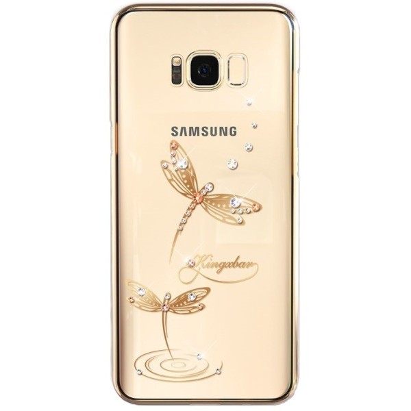 „Kingxbar“ Dragonfly Swarovski kaaned - kuldne (Galaxy S8+)