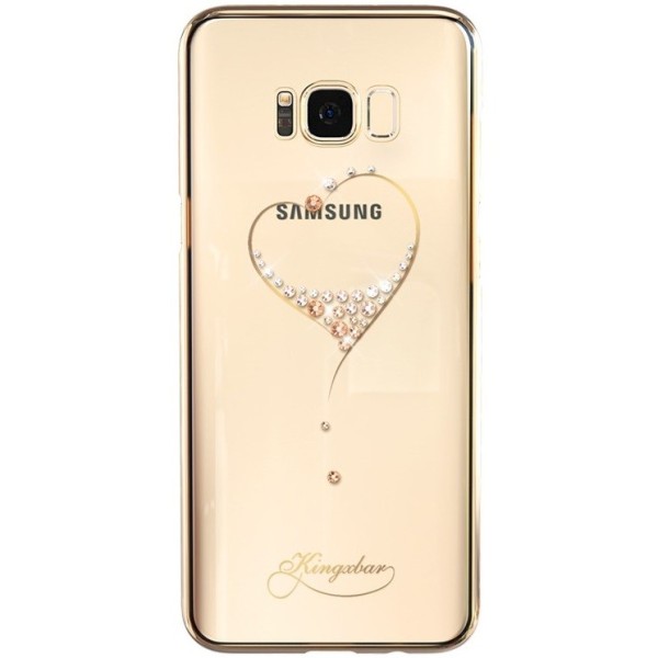 „Kingxbar“ Love Swarovski kaaned - kuldne (Galaxy S8+)