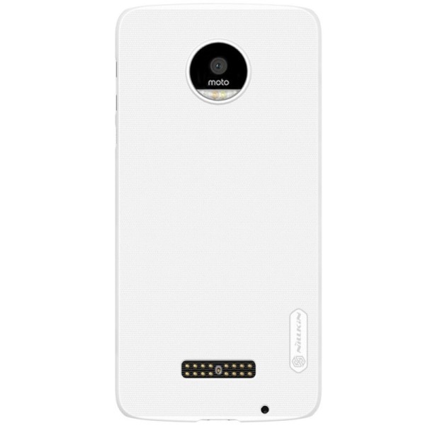 „Nillkin“ Frosted Shield kaaned - valge + ekraani kaitse (Moto Z)