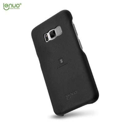 „Lenuo“ Soft Slim serijos Samsung Galaxy S8 (G950) juodas odinis dėklas - nugarėlė / Priedai.lt