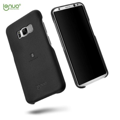 „Lenuo“ Soft Slim serijos Samsung Galaxy S8 (G950) juodas odinis dėklas - nugarėlė / Priedai.lt