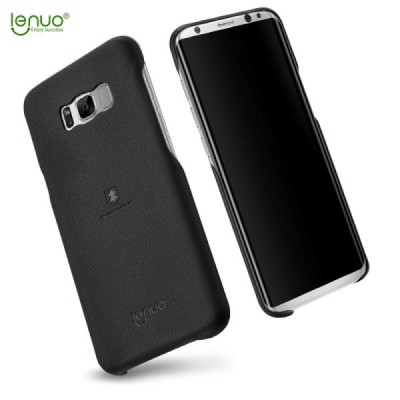 „Lenuo“ Soft Slim serijos Samsung Galaxy S8+ (G955) juodas odinis dėklas - nugarėlė / Priedai.lt