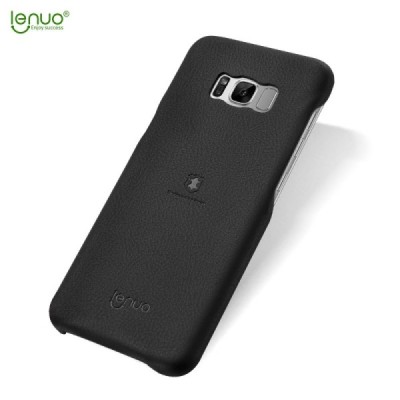 „Lenuo“ Soft Slim serijos Samsung Galaxy S8+ (G955) juodas odinis dėklas - nugarėlė / Priedai.lt