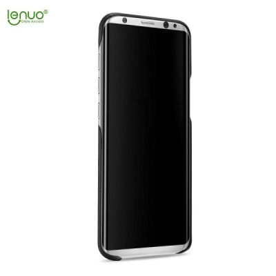 „Lenuo“ Soft Slim serijos Samsung Galaxy S8+ (G955) juodas odinis dėklas - nugarėlė / Priedai.lt