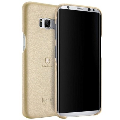 „Lenuo“ Soft Slim serijos Samsung Galaxy S8+ (G955) auksinis odinis dėklas - nugarėlė / Priedai.lt