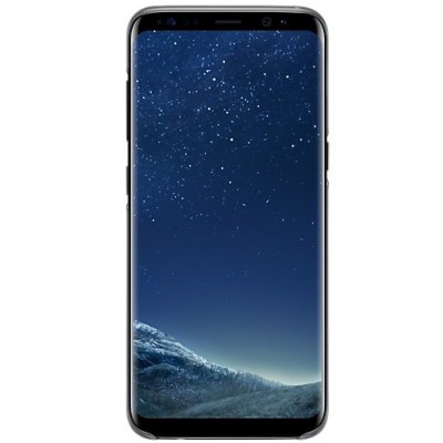 Samsung Galaxy S8 (G950) Clear Cover pilkas (permatomas) kieto silikono TPU ploniausias pasaulyje bespalvis dėklas / Priedai.lt