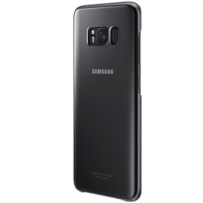 Samsung Galaxy S8 (G950) Clear Cover pilkas (permatomas) kieto silikono TPU ploniausias pasaulyje bespalvis dėklas / Priedai.lt