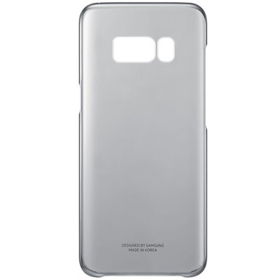 Samsung Galaxy S8 (G950) Clear Cover pilkas (permatomas) kieto silikono TPU ploniausias pasaulyje bespalvis dėklas / Priedai.lt