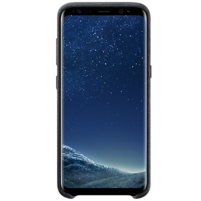 Samsung Galaxy S8 (G950) Alcantara Cover juodas plastikinis dėklas / Priedai.lt