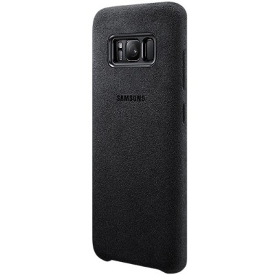 Samsung Galaxy S8 (G950) Alcantara Cover juodas plastikinis dėklas / Priedai.lt