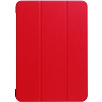 Apple iPad 9.7" 2017 (iPad 9.7" 2018) atverčiamas raudonas odinis dėklas - knygutė / Priedai.lt