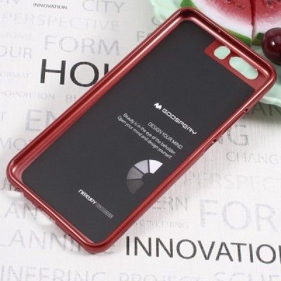 Huawei P10 (Huawei Ascend P10) raudonas Mercury kieto silikono (TPU) dėklas - nugarėlė / Priedai.lt