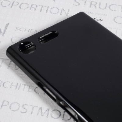 Sony Xperia XZ Premium (XZ Premium Dual) juodas Mercury kieto silikono (TPU) dėklas - nugarėlė / Priedai.lt