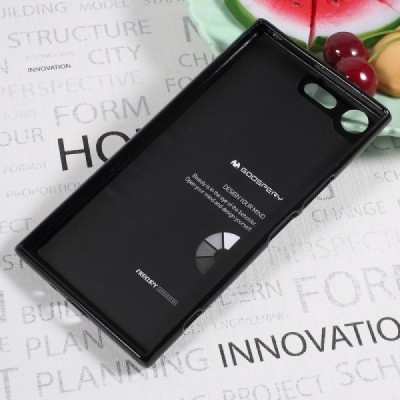 Sony Xperia XZ Premium (XZ Premium Dual) juodas Mercury kieto silikono (TPU) dėklas - nugarėlė / Priedai.lt