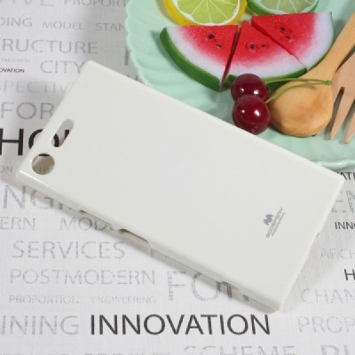 Sony Xperia XZ Premium (XZ Premium Dual) baltas Mercury kieto silikono (TPU) dėklas - nugarėlė / Priedai.lt