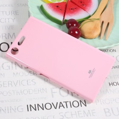 Sony Xperia XZ Premium (XZ Premium Dual) šviesiai rožinis Mercury kieto silikono (TPU) dėklas - nugarėlė / Priedai.lt
