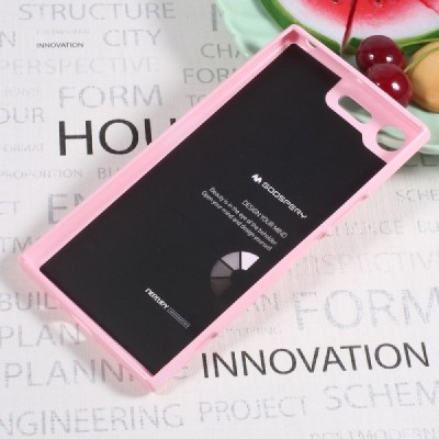 Sony Xperia XZ Premium (XZ Premium Dual) šviesiai rožinis Mercury kieto silikono (TPU) dėklas - nugarėlė / Priedai.lt