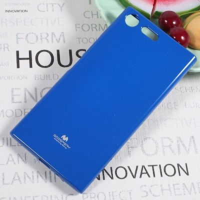 Sony Xperia XZ Premium (XZ Premium Dual) mėlynas Mercury kieto silikono (TPU) dėklas - nugarėlė / Priedai.lt