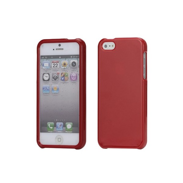 „Snap-on“ plastikust kaaned - punane (iPhone 5 / 5S / SE 2016)