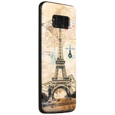 „My Colors“ Samsung Galaxy S8 (G950) spalvotas kieto silikono (TPU) dėklas - Eifelis / Priedai.lt