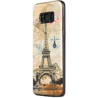 „My Colors“ Samsung Galaxy S8 (G950) spalvotas kieto silikono (TPU) dėklas - Eifelis / Priedai.lt