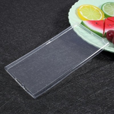 Sony Xperia XZ Premium skaidrus (permatomas) kieto silikono TPU bespalvis dėklas / Priedai.lt