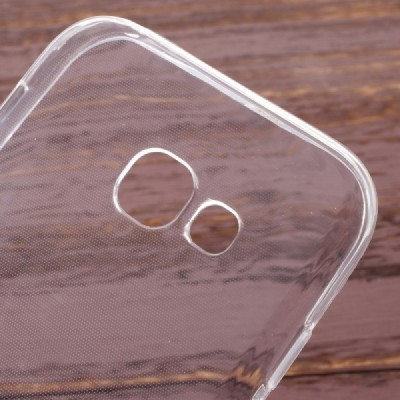 Samsung Galaxy A5 2017 (A520) skaidrus (permatomas) kieto silikono TPU ploniausias pasaulyje bespalvis dėklas / Priedai.lt