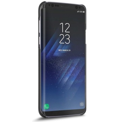 Samsung Galaxy S8+ (G955) „Crafted Cover“ Juodas Vytis natūralaus medžio dėklas (šviesus medis) / Priedai.lt