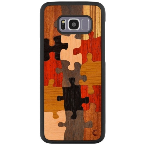 „Crafted Cover“ looduslik puit kaaned - Puzzle (Galaxy S8+)