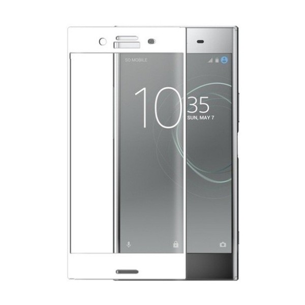 „3D Rewan“ Tempered Glass kaitsev ekraaniklaas 0.26 mm - valge (Xperia XZ Premium)