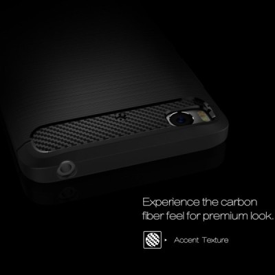 Xiaomi Mi 5S „Carbon“ kieto silikono TPU juodas dėklas - nugarėlė / Priedai.lt