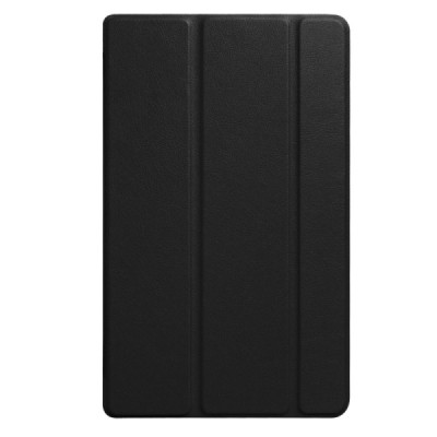 Huawei MediaPad T3 8.0 atverčiamas juodas odinis dėklas - knygutė / Priedai.lt