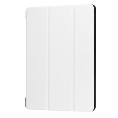 Huawei MediaPad T3 10 atverčiamas baltas odinis dėklas - knygutė / Priedai.lt