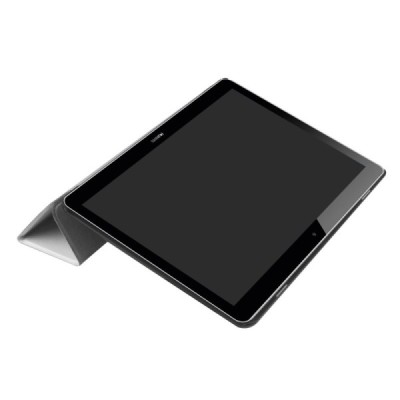 Huawei MediaPad T3 10 atverčiamas baltas odinis dėklas - knygutė / Priedai.lt