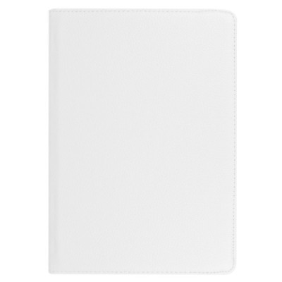 Huawei MediaPad T3 10 atverčiamas, sukamas 360 laipsnių, baltas odinis dėklas - stovas / Priedai.lt