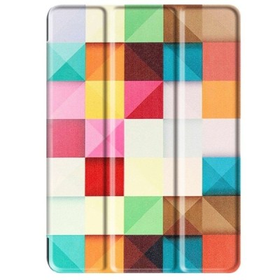 Apple iPad 9.7" 2017 (iPad 9.7" 2018) atverčiamas „Cubes“ spalvotas dėklas - knygutė / Priedai.lt