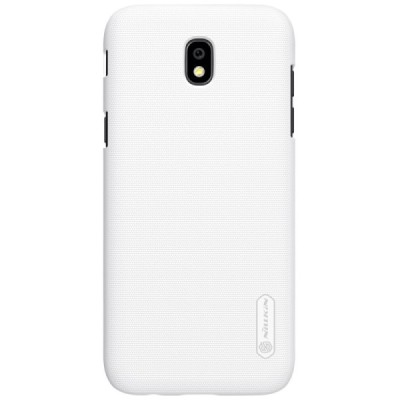Samsung Galaxy J5 2017 (J530) Nillkin Frosted Shield baltas plastikinis dėklas + apsauginė ekrano plėvelė / Priedai.lt