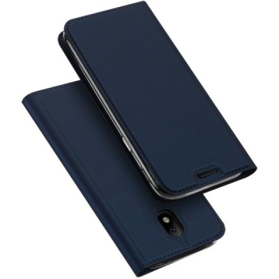 „Dux Ducis“ Skin serijos Samsung Galaxy J5 2017 (J530) mėlynas odinis atverčiamas dėklas / Priedai.lt