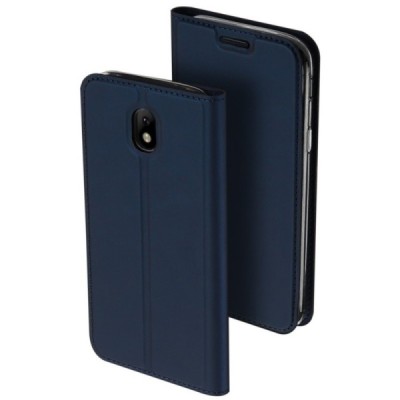 „Dux Ducis“ Skin serijos Samsung Galaxy J5 2017 (J530) mėlynas odinis atverčiamas dėklas / Priedai.lt