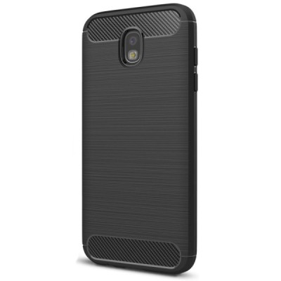 Samsung Galaxy J5 2017 (J530) „Carbon“ kieto silikono TPU juodas dėklas - nugarėlė / Priedai.lt