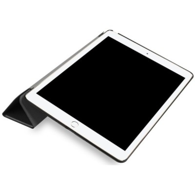 Apple iPad Pro 10.5" (Air 2019) atverčiamas juodas odinis dėklas - knygutė / Priedai.lt
